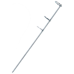 Kinetic G253-104-009 Earth Держатель Удочки Серебристый Silver 50 cm 