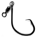 Купить VMC 31VM8386-BS03/0E4 8386BS Крючки С Одним Глазком Серебристый Black Nickel 3/0  7ft.ru в интернет магазине Семь Футов