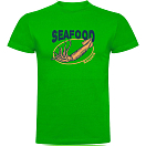 Купить Kruskis CA65500383C068 Футболка с коротким рукавом Seafood Squid Зеленый Green L 7ft.ru в интернет магазине Семь Футов