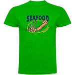 Kruskis CA65500383C068 Футболка с коротким рукавом Seafood Squid Зеленый Green L