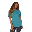 Купить Salty crew 20035427w-seagrn-xs Футболка с коротким рукавом Bruce boyfriend Sea Green 30x25x2 7ft.ru в интернет магазине Семь Футов