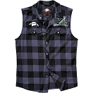 Купить Brandit 61037-12028-S Рубашка без рукавов Ozzy Черный Black / Grey / Charcoal S 7ft.ru в интернет магазине Семь Футов