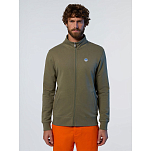 North sails 691221-0441-XL Свитер на молнии Basic Зеленый Dusty Olive XL