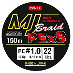 Hart LHJG15014 MJ 150 m Плетеный Зеленый  Olive 0.140 mm 