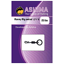 Купить Ashima fishing ASRRS810 Ronny Защелкивающийся шарнир 10 единицы Black Nickel 25 Lbs 7ft.ru в интернет магазине Семь Футов