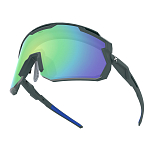 Спортивные очки с диоптриями HILX Samurai / Matt Solid Seaweed Green / Green Polarized Lens + Clear Lens, rx-738/hsm03902-smpgn5