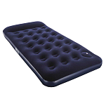 Bestway 67224 односпальная надувная кровать со встроенным насосом Twin Easy inflate Flocked 188x99x28 cm Голубой Navy 188x99x28 cm