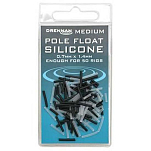 Drennan TGPFS001 Силиконовая трубка для поплавка на шесте Бесцветный Clear / Black S