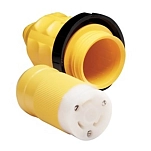 Marinco dma-290 розетка 30A 125V White / Yellow 15x15x12