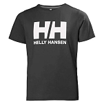 Helly hansen 41709_980-12 Футболка с коротким рукавом Logo Ebony 22x13x5 11-12 Years