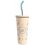 United by blue 707-283-20513 Стальной Кубок 700ml Белая Pale Pink