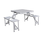 Marbueno summer 10439 Складной стол с 2 скамейками  Grey 136 x 85 x 67 cm
