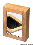 Шкафчик ARC из тика для аптечки с зеркальной дверцей 280 х 380 х 115 мм, Osculati 71.605.75