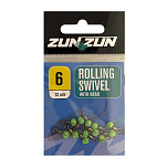 ZunZun 081531 Rolling Bead Injected Вертлюги 12 единицы Nickel 8