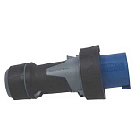 Mennekes 614114 Power Top Xtra 63A IP67 230V 3 столбы Мужской затыкать Light Blue / Grey / Black