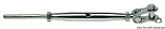 Талреп с шарнирной вилкой и наконечником для обжима на тросе 5 мм 625 кг, Osculati 07.202.10