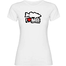 Купить Kruskis 11502102mk037 Футболка с коротким рукавом I Love Bass White 30x25x2 7ft.ru в интернет магазине Семь Футов