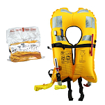 Автоматический надувной спасательный жилет LALIZAS Delta 711081 150N SOLAS в вакуумной упаковке + спасательный светильник Safelite IV