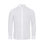 Sea ranch 22-7-284-1000-L Рубашка с длинным рукавом Bastian Linen Белая White L