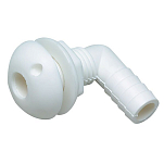 Seachoice 50-18061 Thru Hull Connector 90 Degree 1 Nut Белая White 19 mm 