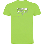 Kruskis CA65500428K043 Футболка с коротким рукавом Shut Up And Fish Зеленый Light Green XL