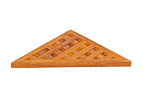 Треугольная решетка ARC из тика для душевых принадлежностей 250 x 250 x 17 мм, Osculati 71.602.13