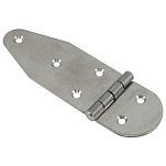 Euromarine 004447 Нержавеющая сталь Semi Круглый шарнир 2 единицы Silver 130 x 40 mm
