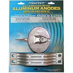 Martyr anodes 194-CMY200250KITA Yamaha 200-250HP Комплект алюминиевых анодов Серый Grey