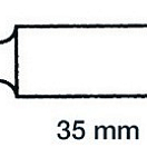 Уключина из пластика 58 x 12 мм, Osculati 34.430.06