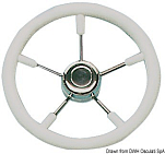 Soft polyurethane steering wheel white 320 mm, 45.133.32