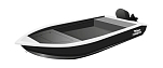 Моторная лодка, Триера 420 румпель, серый TR420H_grey