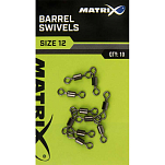 Matrix fishing GAC359 Barrel Вертлюги Серый  Black Nickel 14 