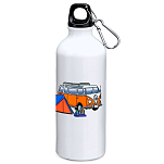 Kruskis MD4049S101K135 Hippie Van Trek 800ml Алюминиевая бутылка Бесцветный White