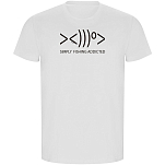 Kruskis CA66900601S008 Футболка с коротким рукавом Simply Fishing Addicted ECO Белая White 3XL