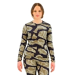 Burton 102591be3urg-l Базовый слой с длинным рукавом Midweight Crew Graffiti Camo 30x25x2