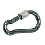 Forniture nautiche italiane 606635 Винтовой карабин из нержавеющей стали Серебристый Grey 5 x 50 mm 