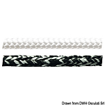 Treccia Marlow Nera Dyneema per windsurf Osculati 06.422.04ne