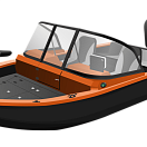 Алюминиевая лодка, Триера 460 FISH, серый TR460FISH_GREY