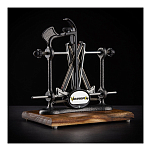 Станок для заточки ножей Warthog Sharpeners 580091 V-Sharp A4 ELITE подставка 200x150мм 4 угла заточки 15°-20°-25°-30° стержни 325 грит корпус из антрацитового окрашенного металла