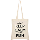 Купить Kruskis BO7601M1529S086 Keep Calm And Fish Сумка Бежевый  Beige 7ft.ru в интернет магазине Семь Футов
