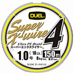 Duel 143626 Super X-Wire 4 Плетеный 150 m Желтый  Multicolour 0.130 mm 