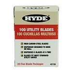 Hyde 292-42150 Лезвие резака Utility 100 Единицы Бесцветный Grey
