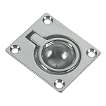 Foresti & suardi 5050163 Ручка из хромированной латуни Silver 63 x 48 mm 