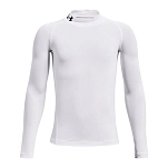Under armour 1369477-100-ysm Базовый слой с длинным рукавом HeatGear Armour Mock White / Black 30x25x2 7-8 Years