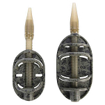 Preston innovations P0040002 ICS In-Line Dura Плоский питатель Method S Черный Camo 30 g 