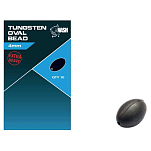 Nash T8709 Вольфрамовые овальные бусины Черный 8 mm 