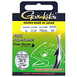 Gamakatsu 180044-00800-00018-00 ТМ-0.180 Mm 70 Cm 708Н Крюк 0.180 Mm 70 Cm Серый Nickel 8 