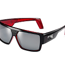 Спортивные очки LiP Rock / Gloss Black - Red / PC Polarized / Silver Mirror Smoke