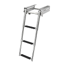 Купить Трап телескопический Poseidon 040140BT 709х291мм выдвижной с фиксирующим механизмом 3 чёрных ступени 7ft.ru в интернет магазине Семь Футов