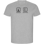 Kruskis CA66900558K094 Футболка с коротким рукавом Problem Solution Fish ECO Серый Heather Grey 2XL